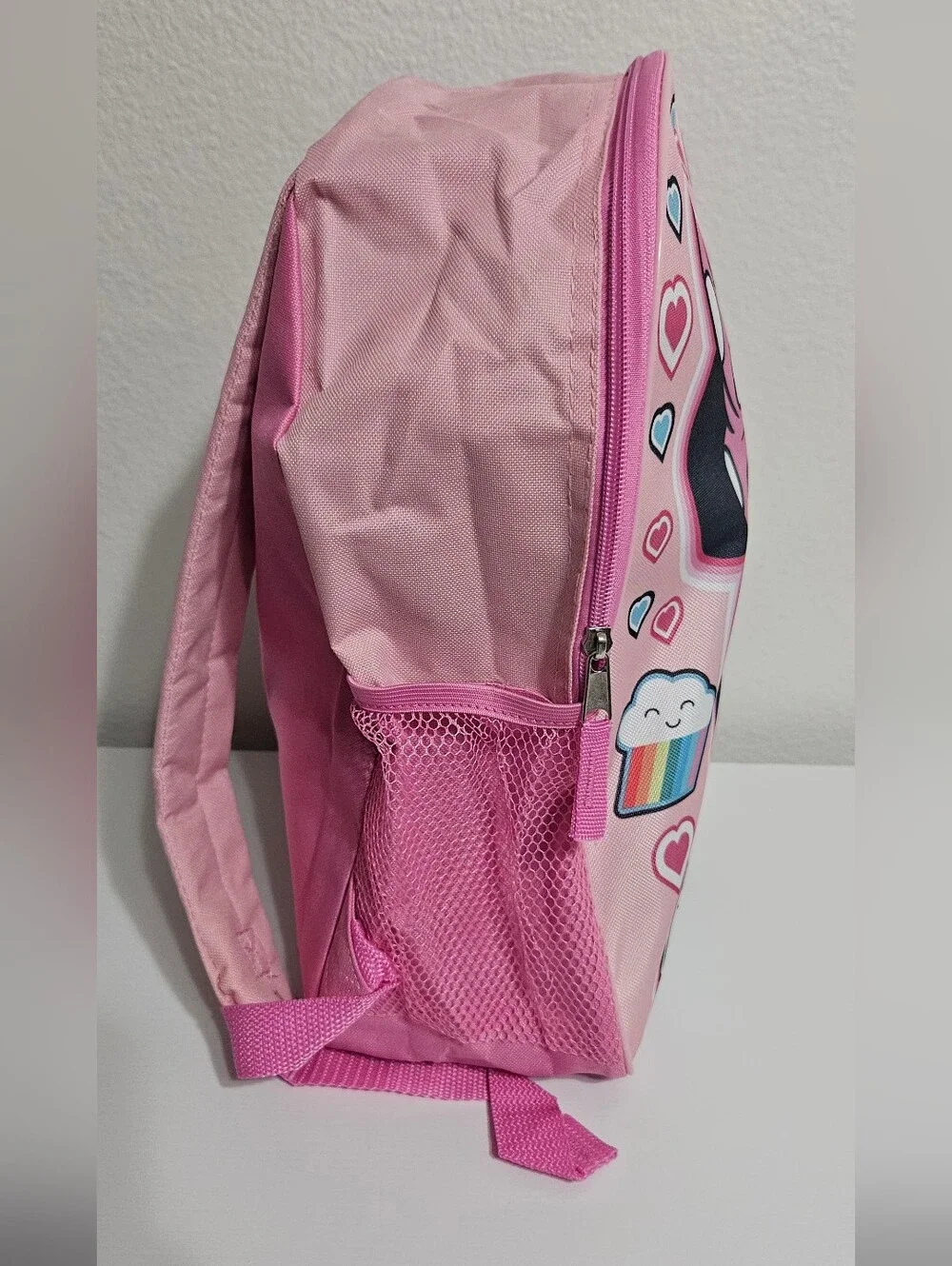 Disney Pink Minnie Mouse Kids Backpack with Polka Dot Bow
